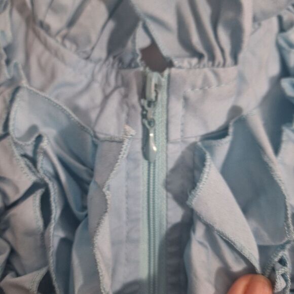 Debbie Shuchat Womens Victorian Sleeveless Blouse Ruffle Empire Coquette Size 12 - Picture 6 of 11